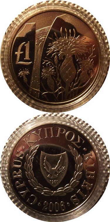 Proof-Coin-Cyprus-2006---Centaurea-Akamantis